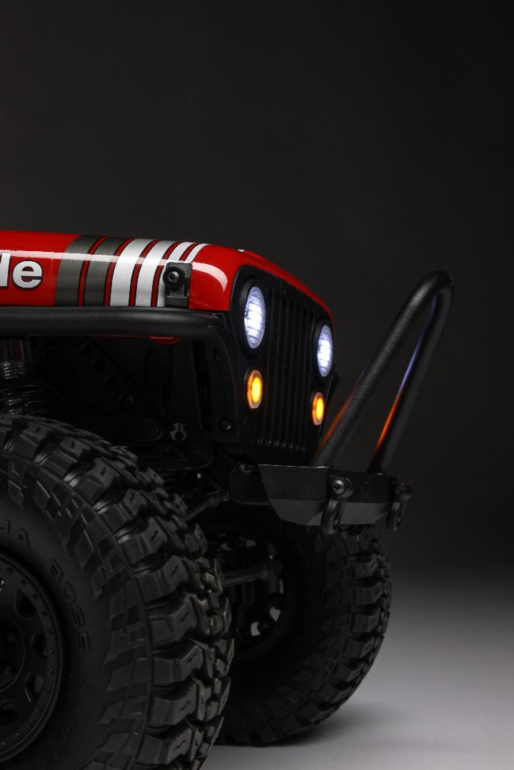 Axial 1/10 SCX10 III Jeep CJ-7 4X4 RTR Brushed Crawler - Red