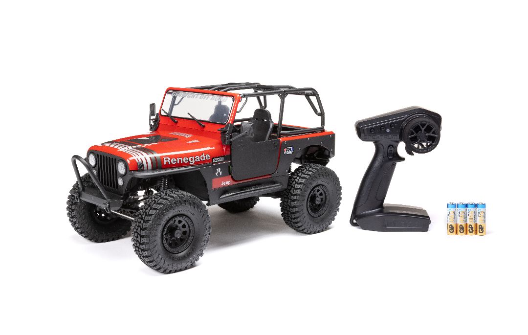 Axial 1/10 SCX10 III Jeep CJ-7 4X4 RTR Brushed Crawler - Red