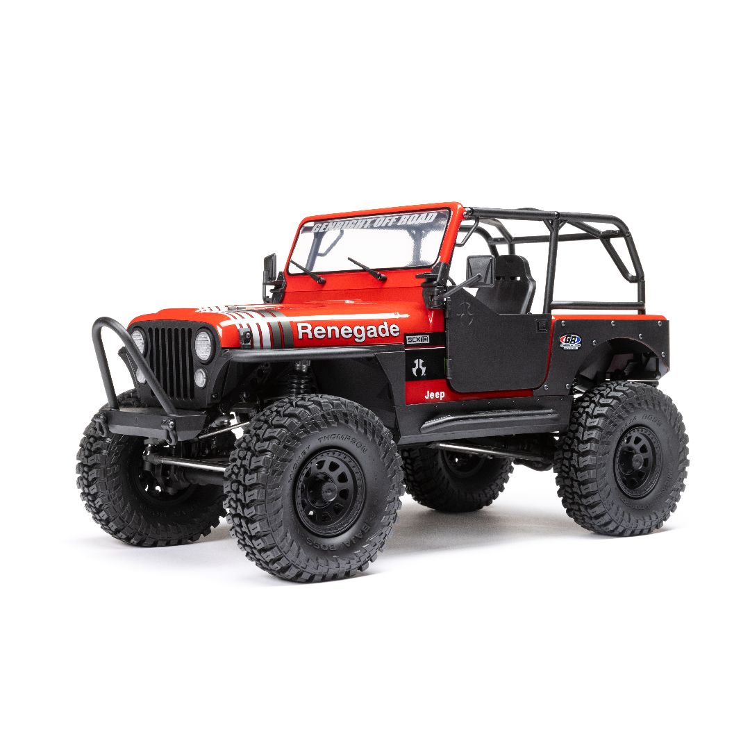 Axial 1/10 SCX10 III Jeep CJ-7 4X4 RTR Brushed Crawler - Red
