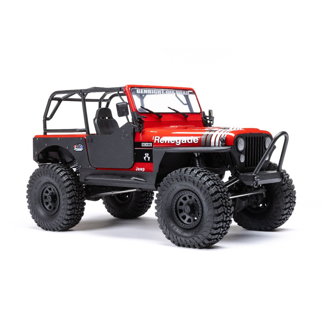 Axial 1/10 SCX10 III Jeep CJ-7 4X4 RTR Brushed Crawler - Red