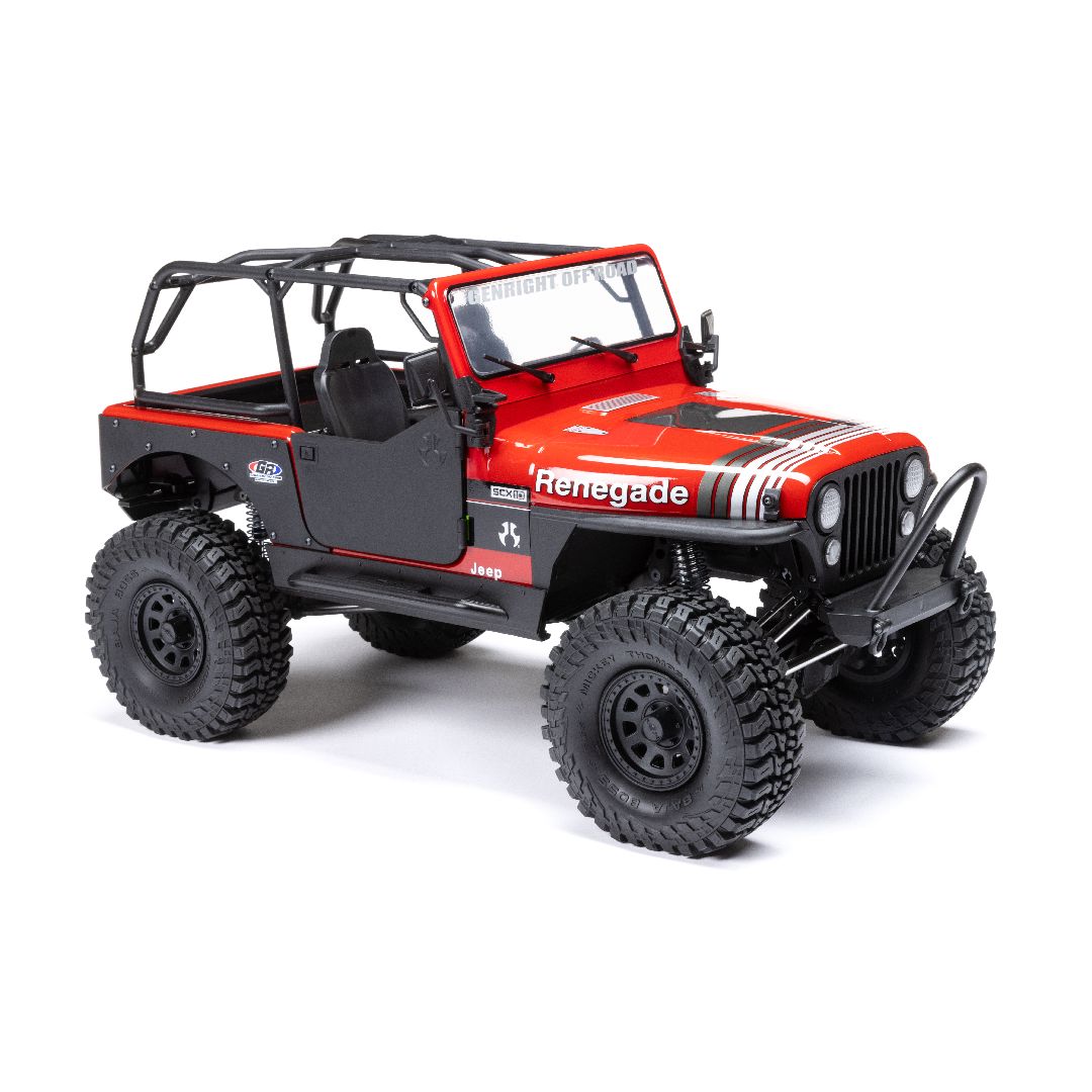 Axial 1/10 SCX10 III Jeep CJ-7 4X4 RTR Brushed Crawler - Red