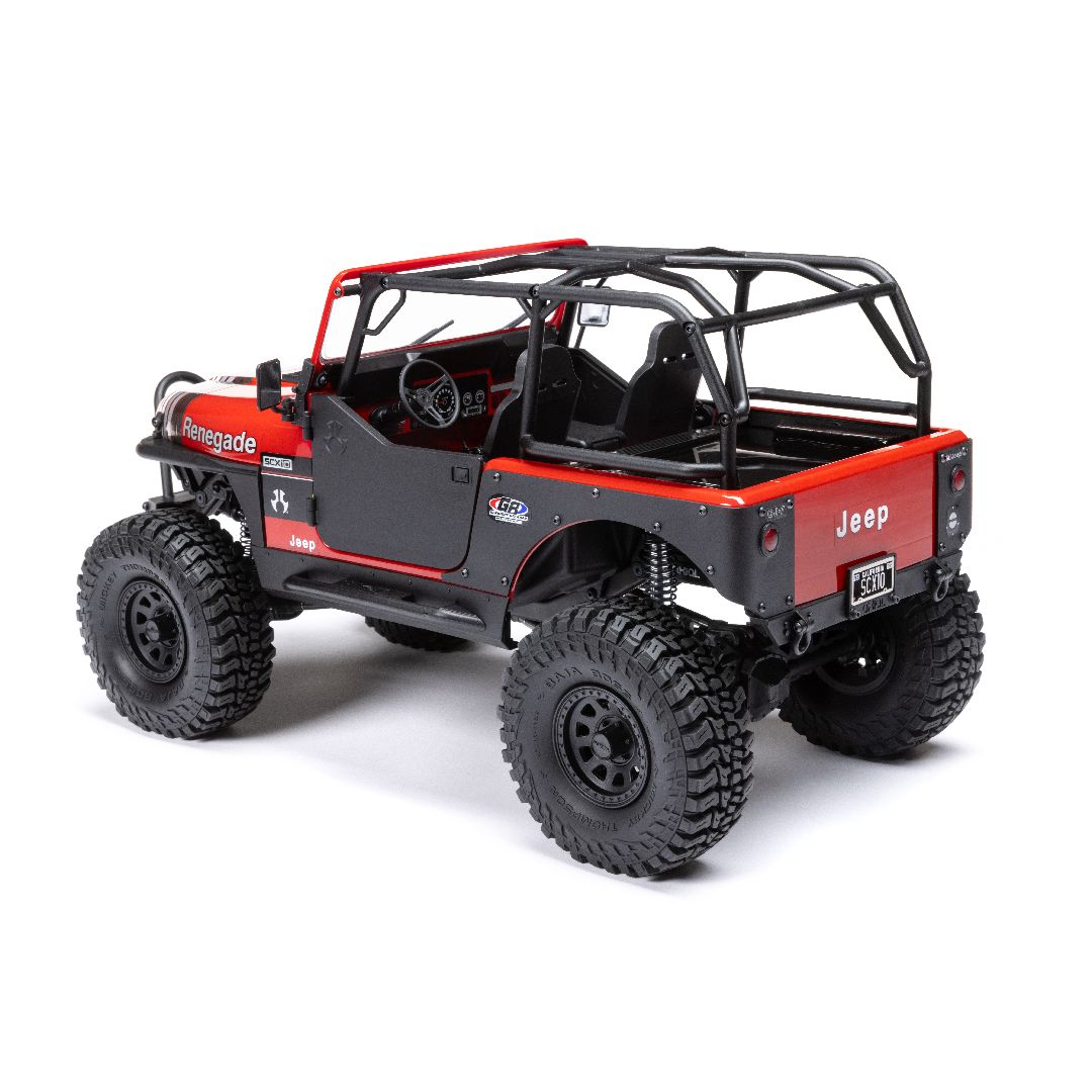 Axial 1/10 SCX10 III Jeep CJ-7 4X4 RTR Brushed Crawler - Red