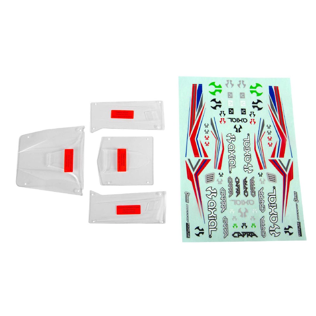 Axial Body Panel Set, Clear: Capra 1.9 UTB