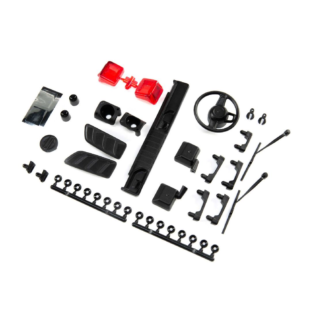 Axial Exterior Body Detail Parts Jeep JLU: SCX10III