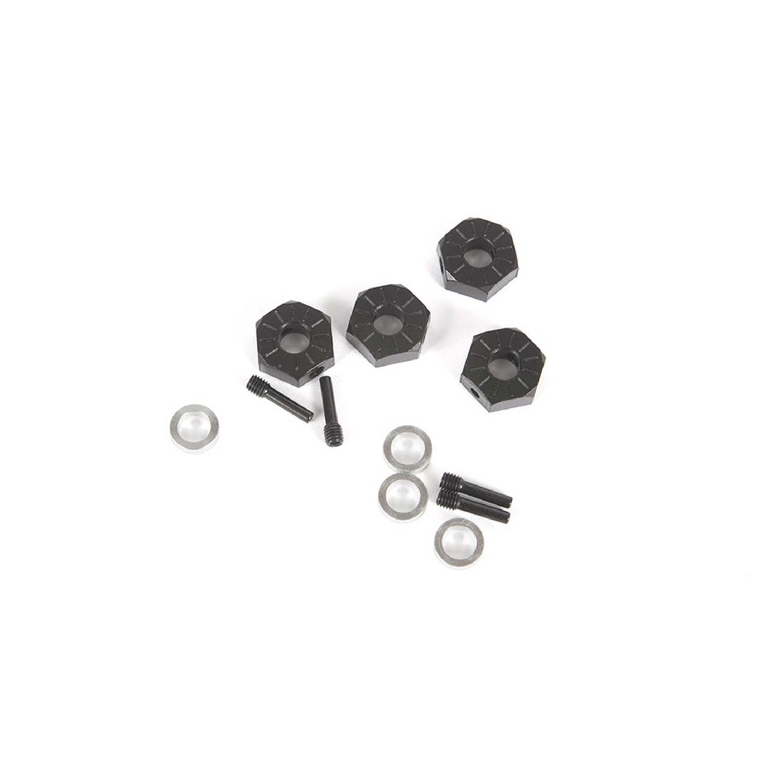 Axial 12mm Hex Screw Shaft & Spacer (4): Capra 1.9 UTB