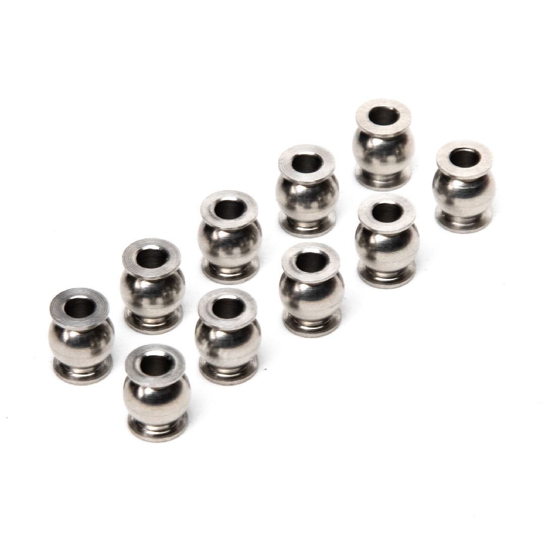 Axial Pivot Ball, Stainless, 3x5.8x7mm (10): RBX10 Axial Pivot Ball, Stainless, 3x5.8x7mm (10): RBX10