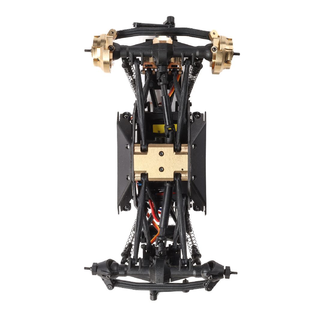 Axial Chassis Skid Plate, Brass 19.5g: AX24