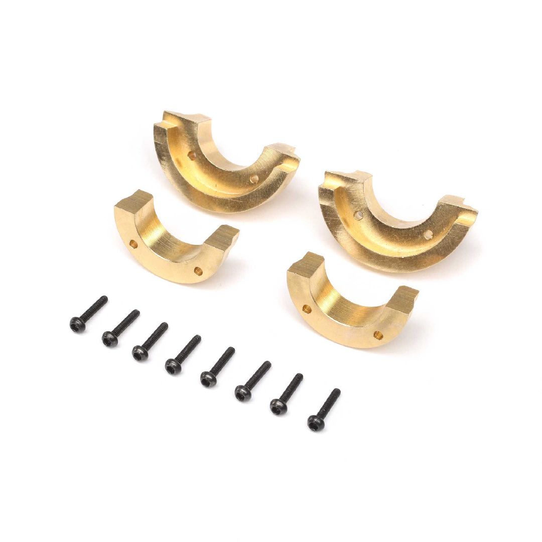 Axial Knuckle Weights, Brass 5.2g/9.2g (4): SCX24, AX24