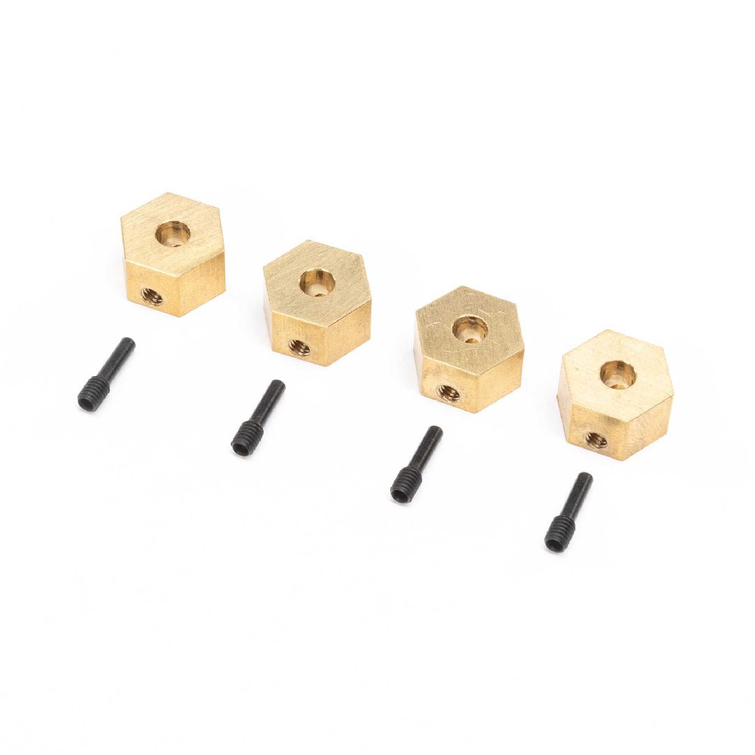 Axial Hex Hubs, Brass (7g) (4): UTB18