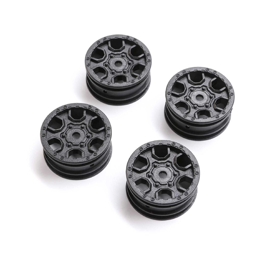 Axial 1.0 Ford Bronco Wheel Black (4): SCX24