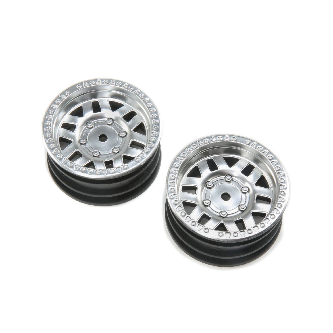Axial 1.9 KMC Machete Wheel - Satin Silver (2)