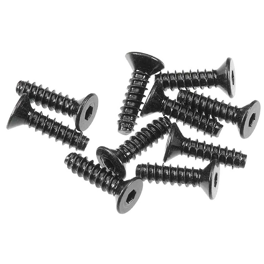Axial AXA0414 Hex Sckt TappingFlat Hd M2.6x10mm Blk (10)