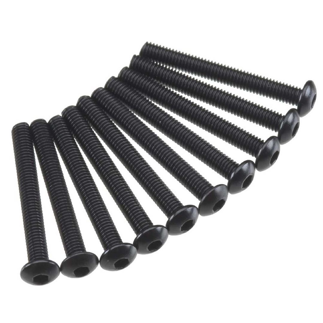 Axial Hex Socket Button Head M3x25mm Black (10)