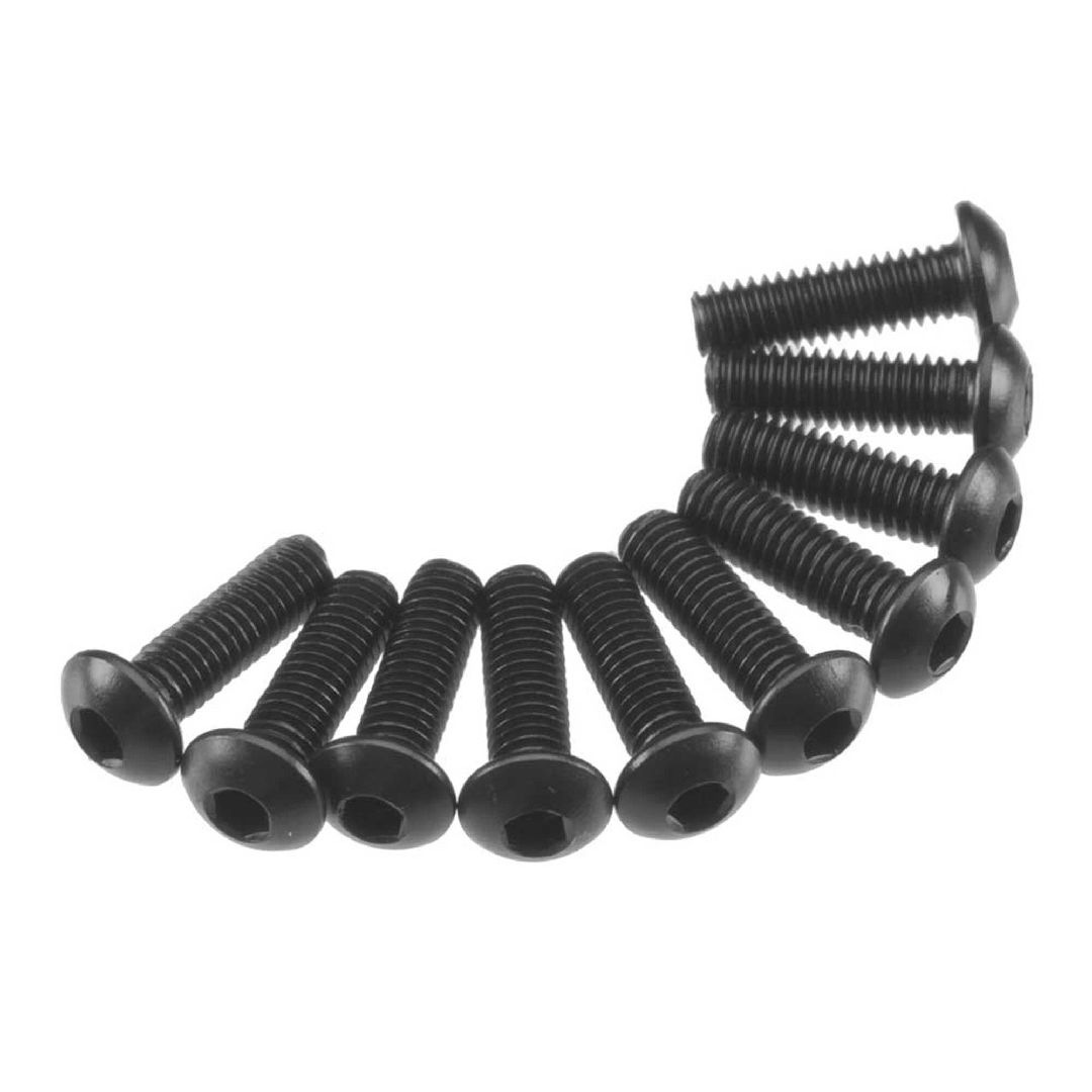 Axial Hex Socket Button Head M3x10mm Black (10)