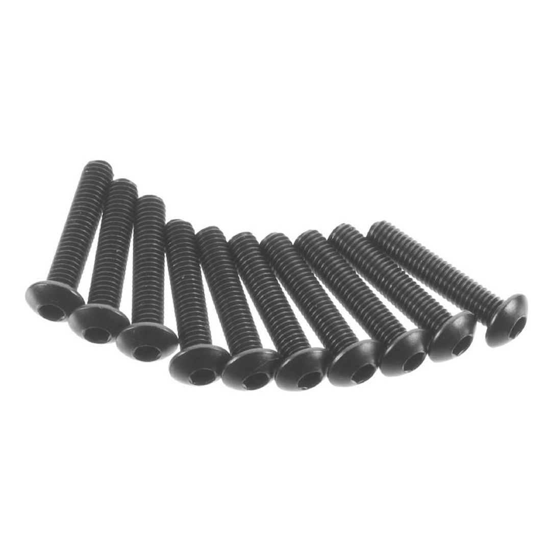 Axial AXA117 Hex Socket Button Head M3x15mm Black (10)