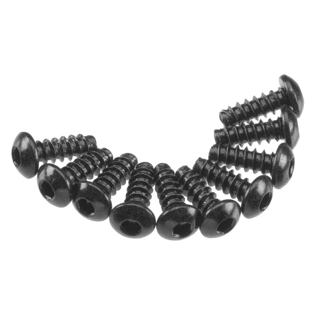 Axial AXA434 Hex Tap Button Head M3x8mm Black (10)