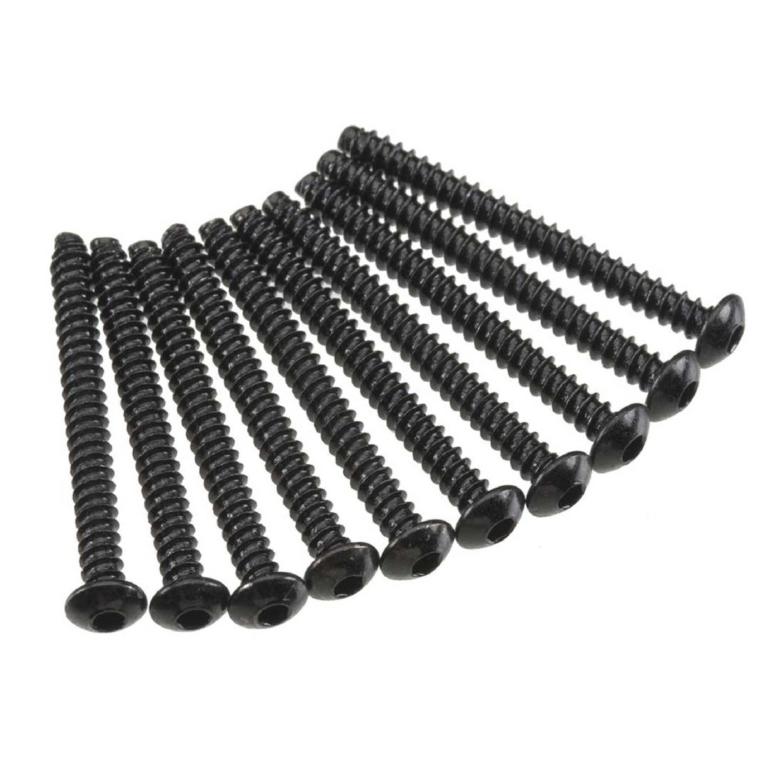 Axial AXA441 Hex Tap Button Head M3x30mm Black (10) Axial AXA441 Hex Tap Button Head M3x30mm Black (10)