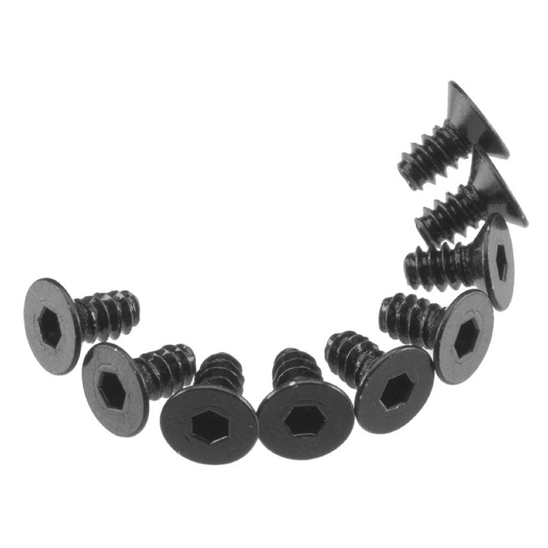 Axial AXA463 Hex Socket Tap Flat Head M3x6mm Black (10)