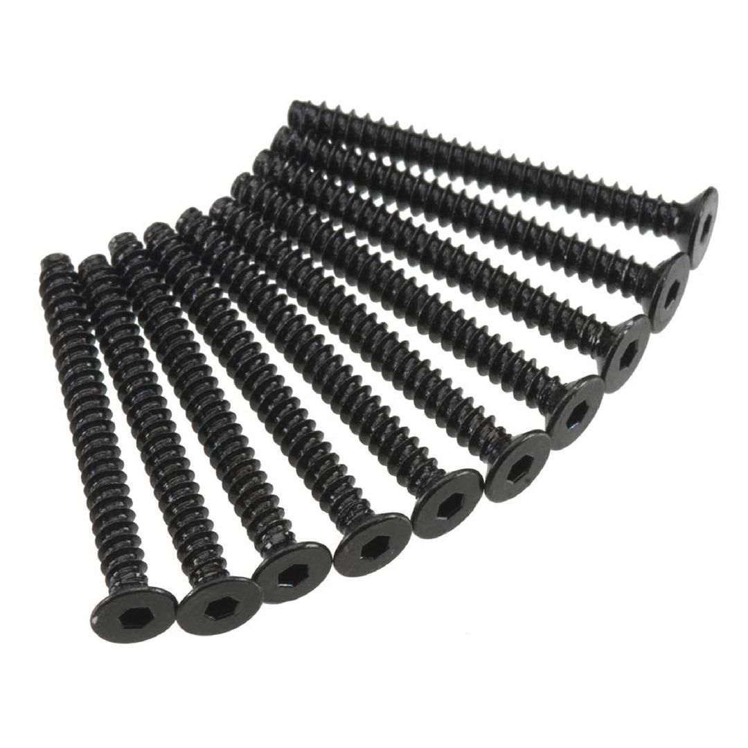 Axial AXA471 Hex Socket Tap Flat Head M3x30mm Black (10)