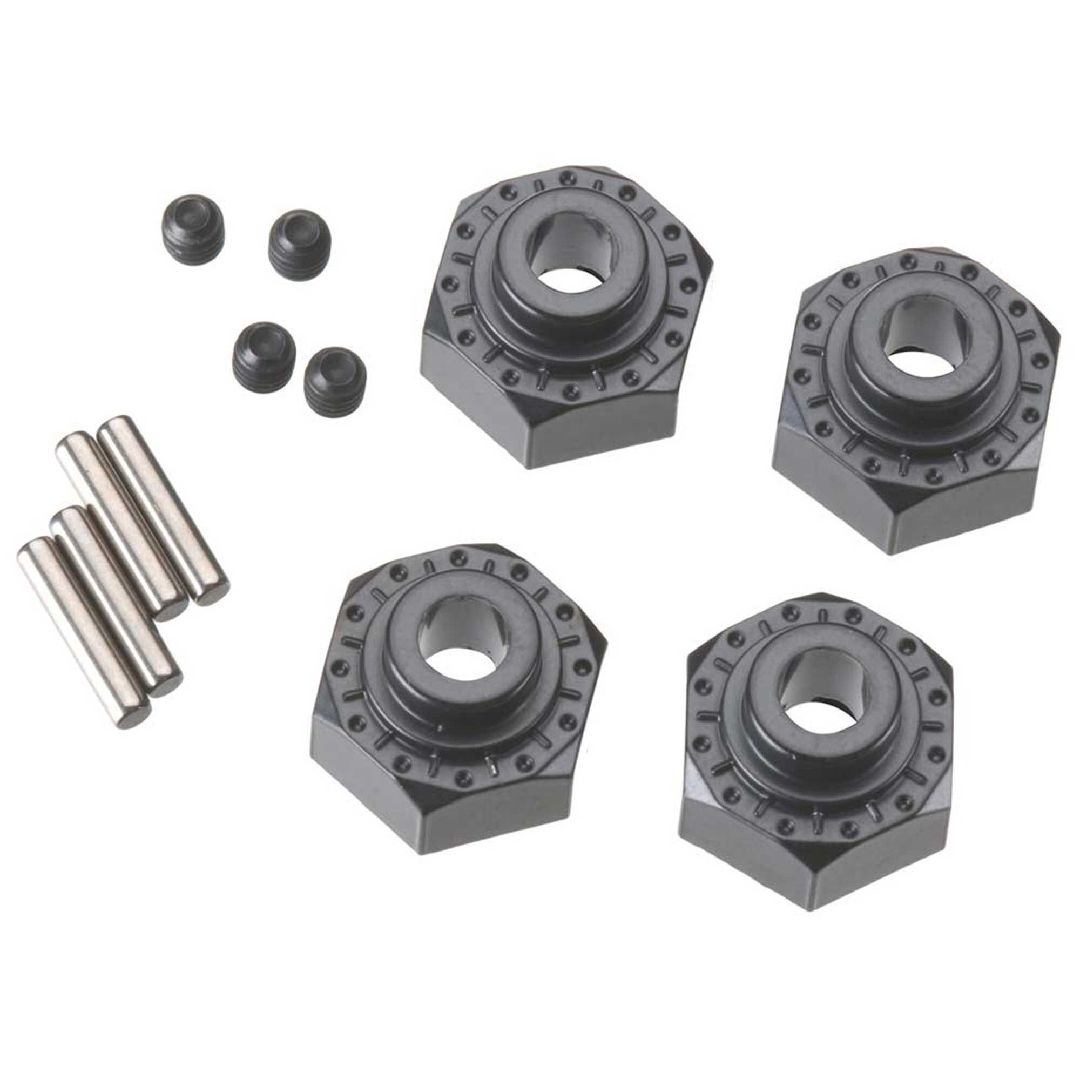 Axial AX30429 Aluminum Hex Hub 12mm Black (4)