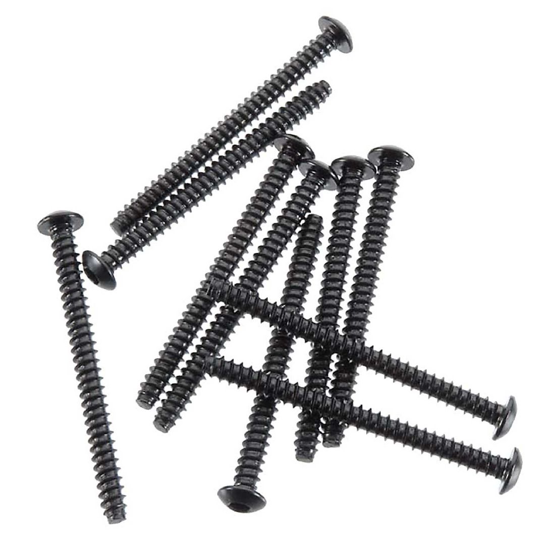 Axial AXA0442 Hex Socket Tapping Button Head M3x35mm Black (10)