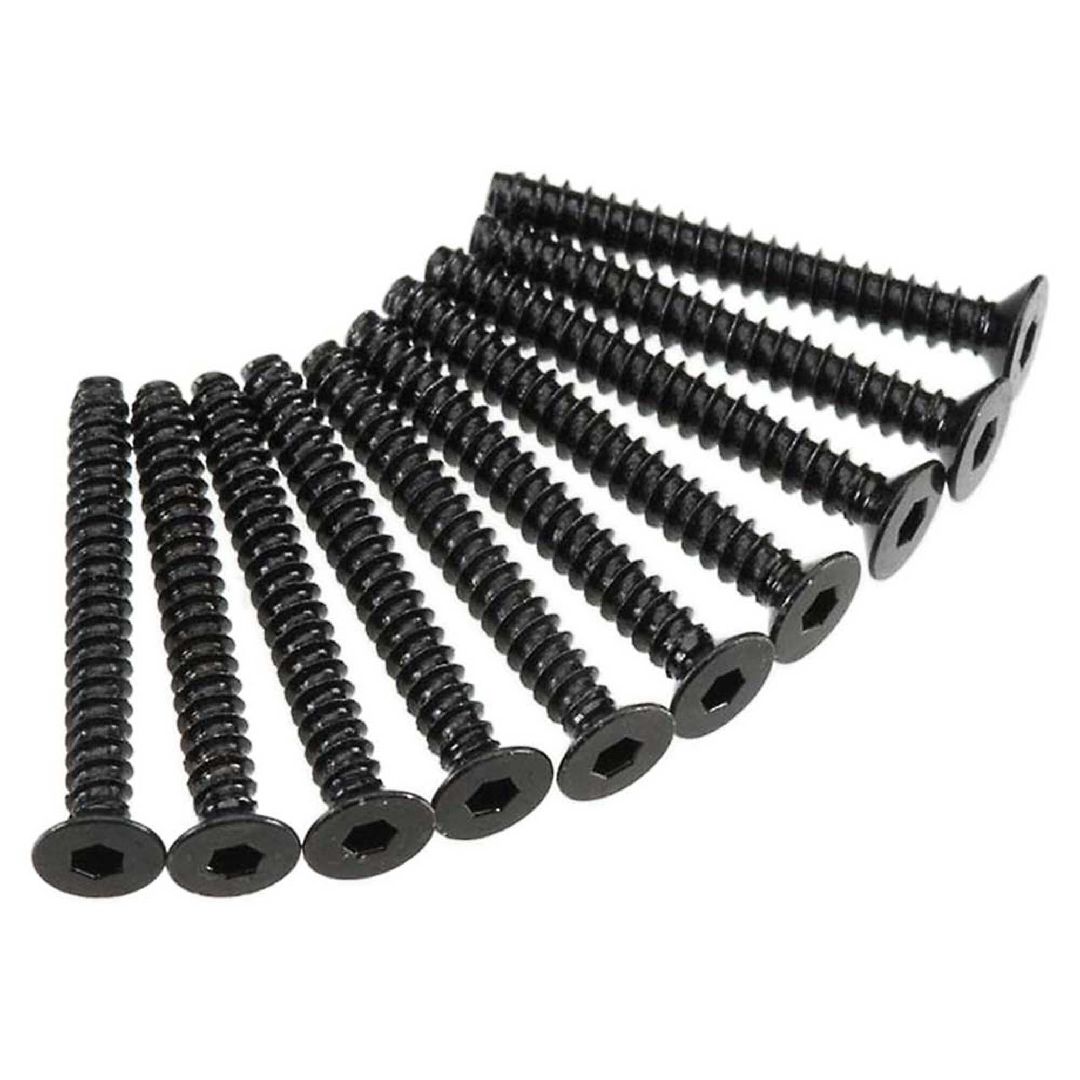 Axial AXA470 Hex Socket Tap Flat Head M3x25mm Black (10)
