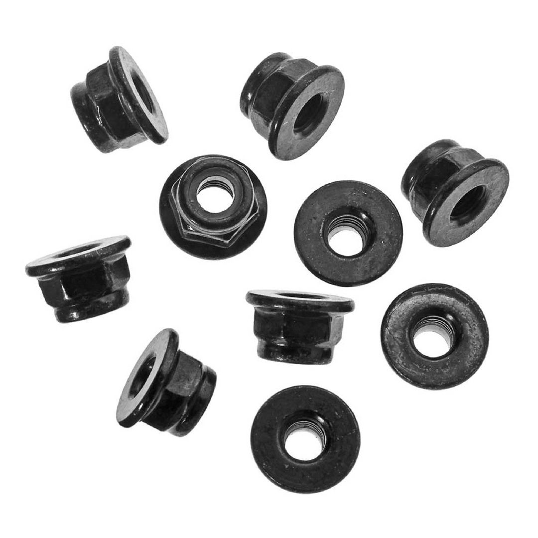 Axial AXA1045 Nylon Locknut M4 Black (10)