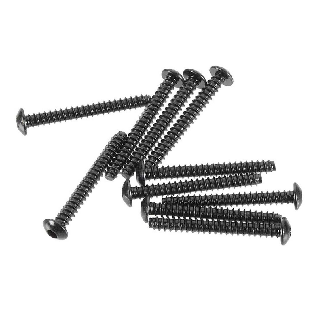 Axial AXA440 Hex Sckt Tapping Button Hd Blk M3x25mm(10)