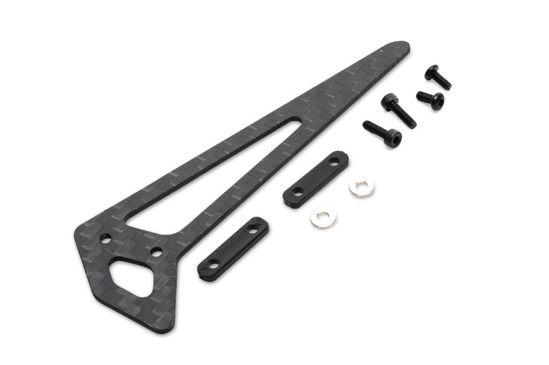 Blade Helicopters Tail Fin: Option, Carbon Fiber, InFusion 210