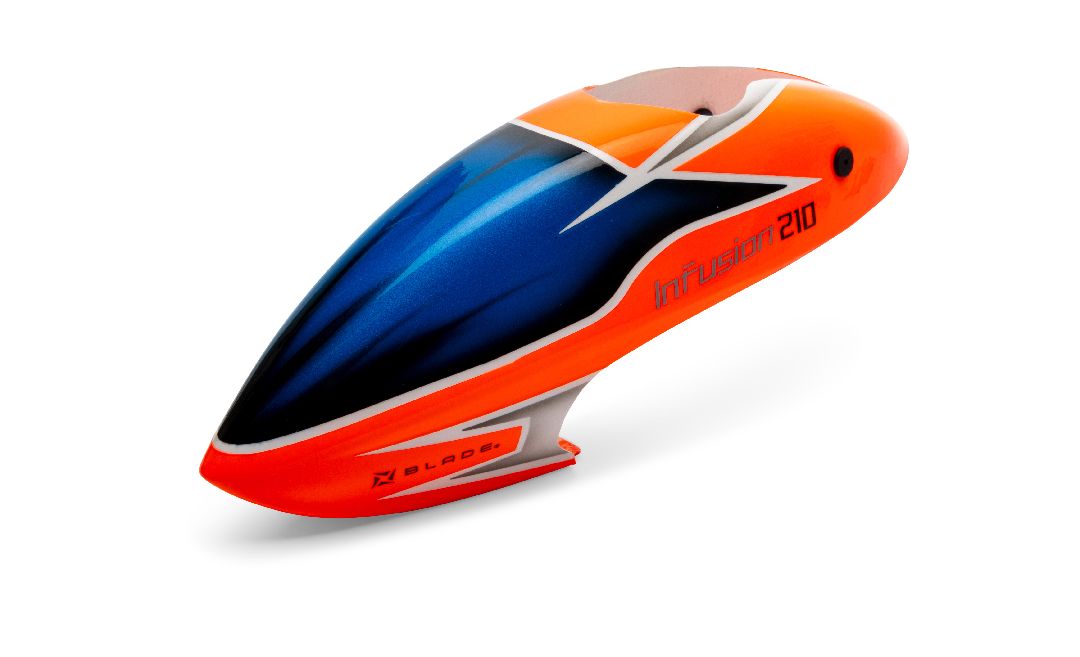 Blade Helicopters Fiberglass Canopy: InFusion 210 - Orange
