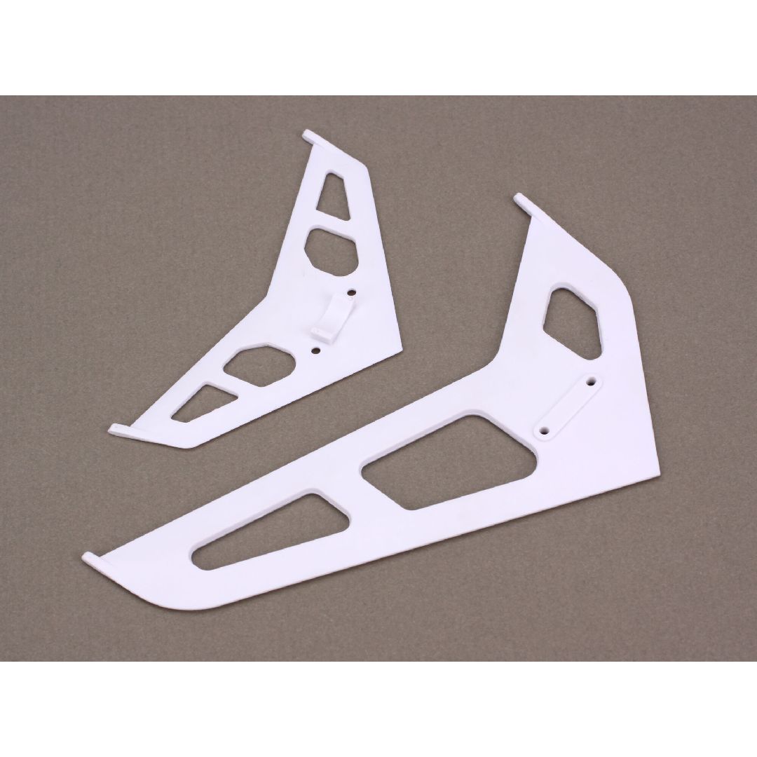 Blade Helicopters Stabilizer/Fin Set, White: B450