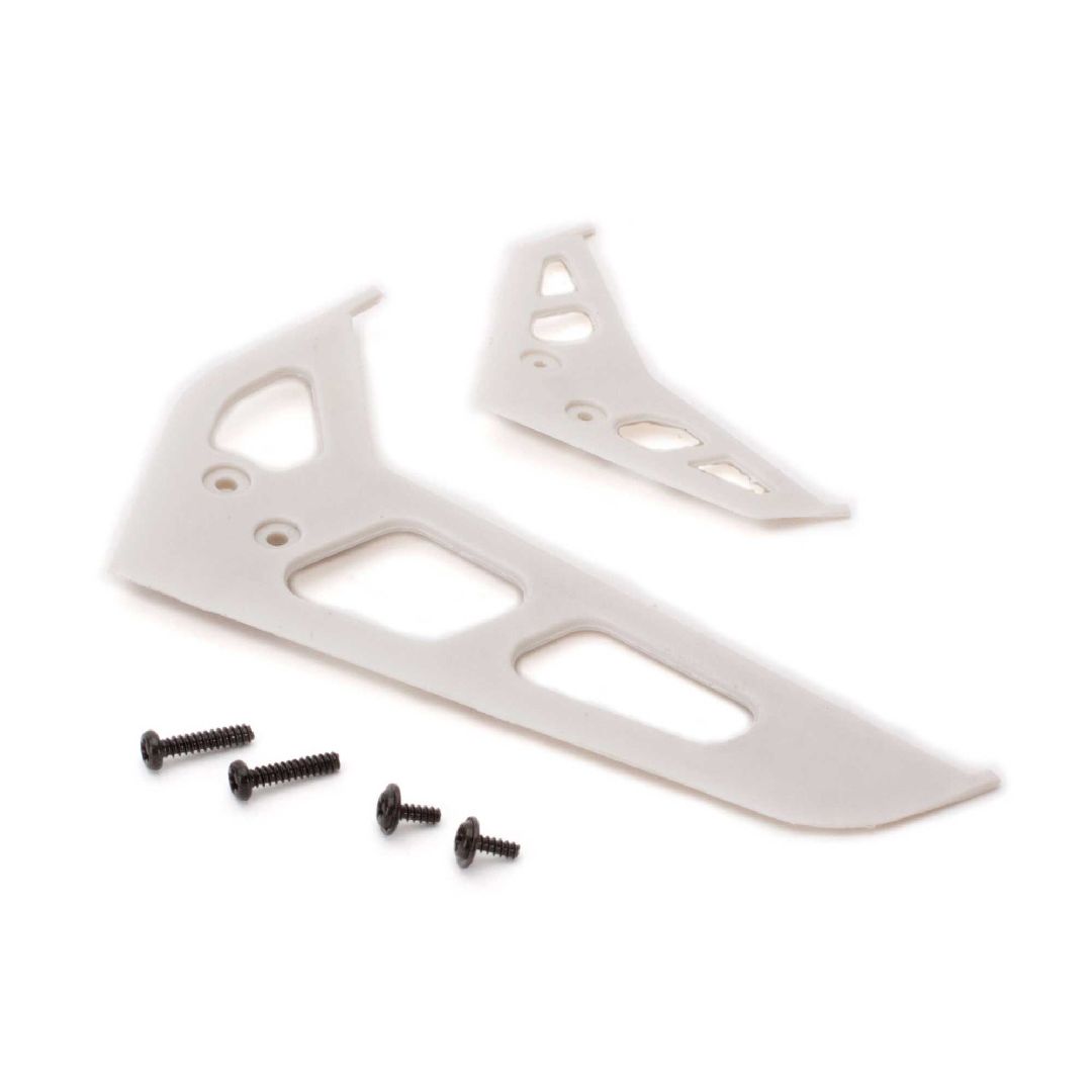 Blade Helicopters Stabilizer Fin Set, White: 200 SR X