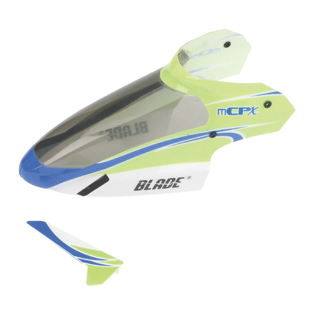 Blade Helicopters ComplGrCanopyw/VertFin:mCP S/X
