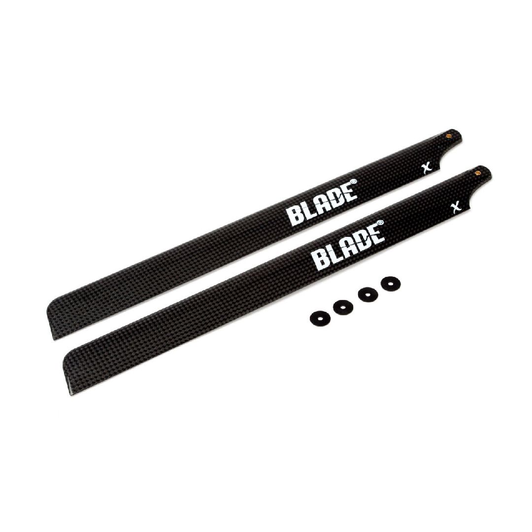 Blade Helicopters CF FBL Main Blade Set with Washers: B450 X
