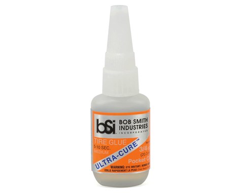 Bob Smith Industries Ultra-Cure Medium CA Tire Glue w/Pin Cap (3/4oz)