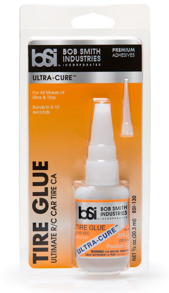 Bob Smith Industries Ultra-Cure Medium CA Tire Glue w/Pin Cap