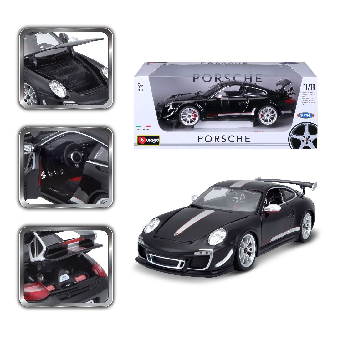 Bburago 1/18 Porsche 911 (997) GT3 RS 4.0 - Black