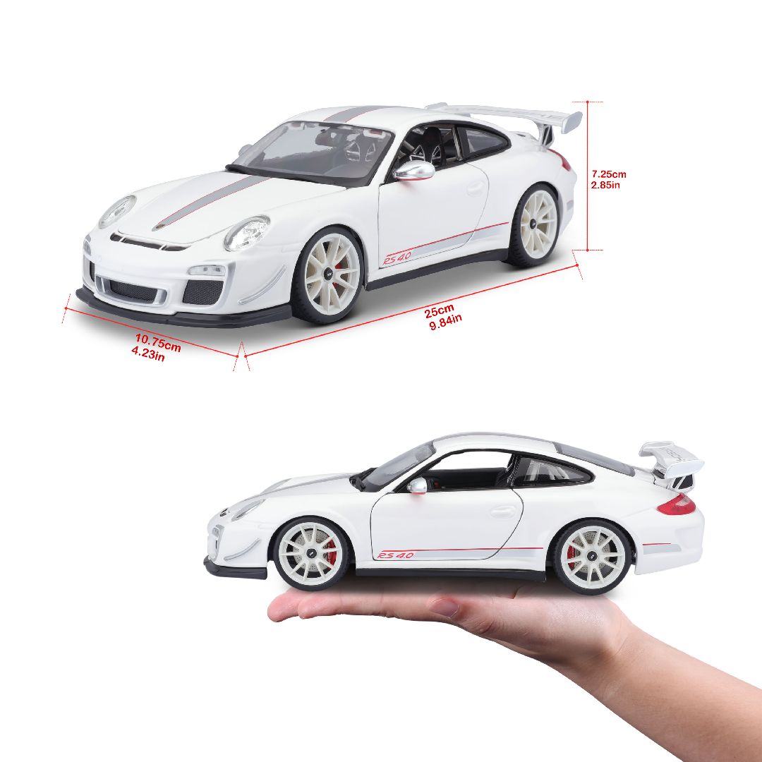 Bburago 1/18 Porsche 911 (997) GT3 RS 4.0 - White