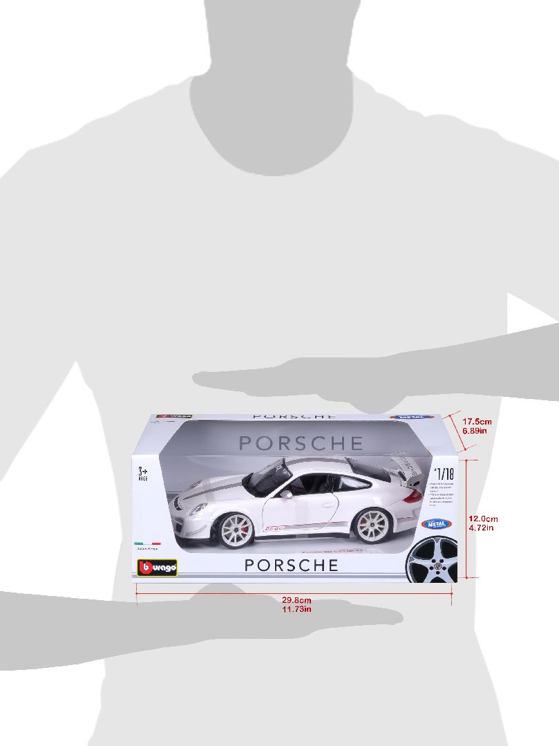 Bburago 1/18 Porsche 911 (997) GT3 RS 4.0 - White