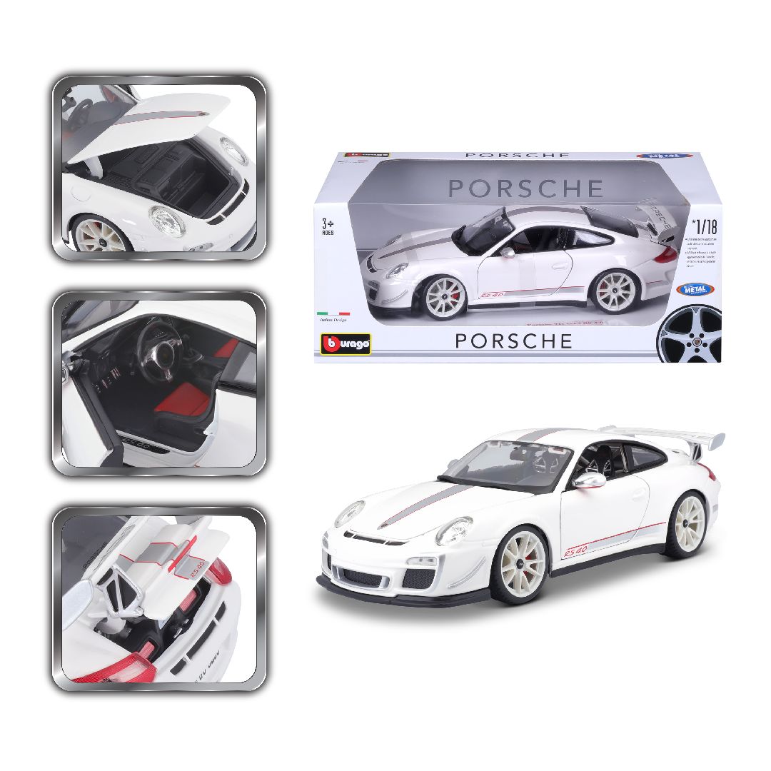 Bburago 1/18 Porsche 911 (997) GT3 RS 4.0 - White