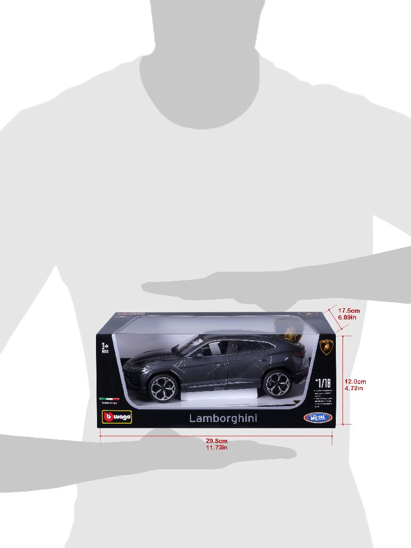 Bburago 1/20 Lamborghini Urus - Grey