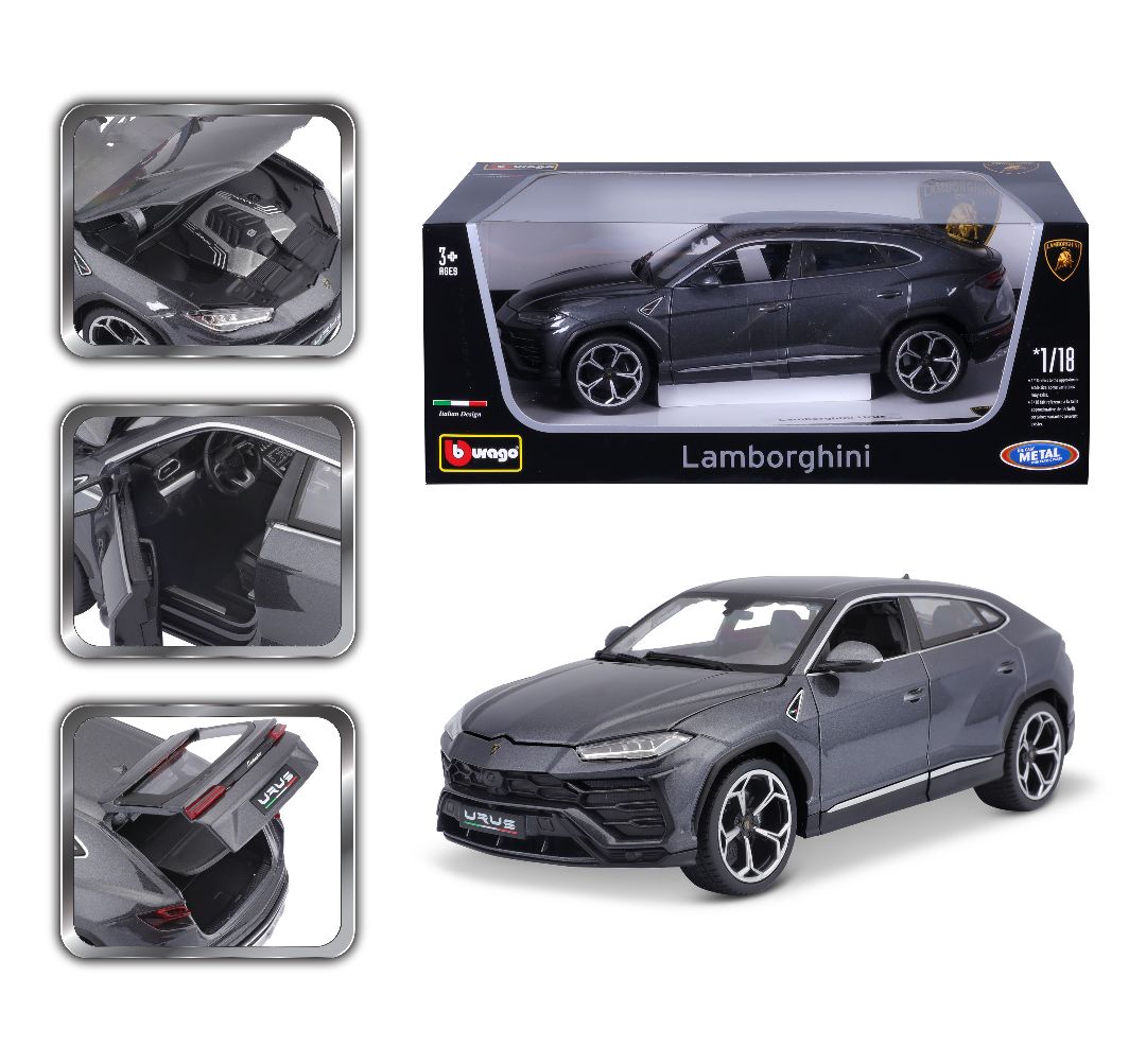 Bburago 1/20 Lamborghini Urus - Grey