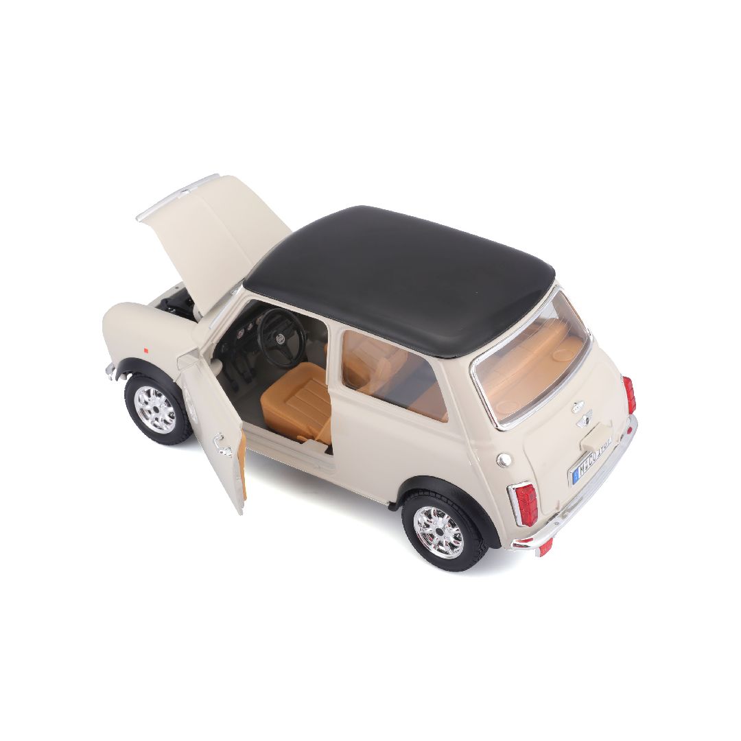 Bburago 1/16 Mini Cooper (1969) - Beige/Black Roof