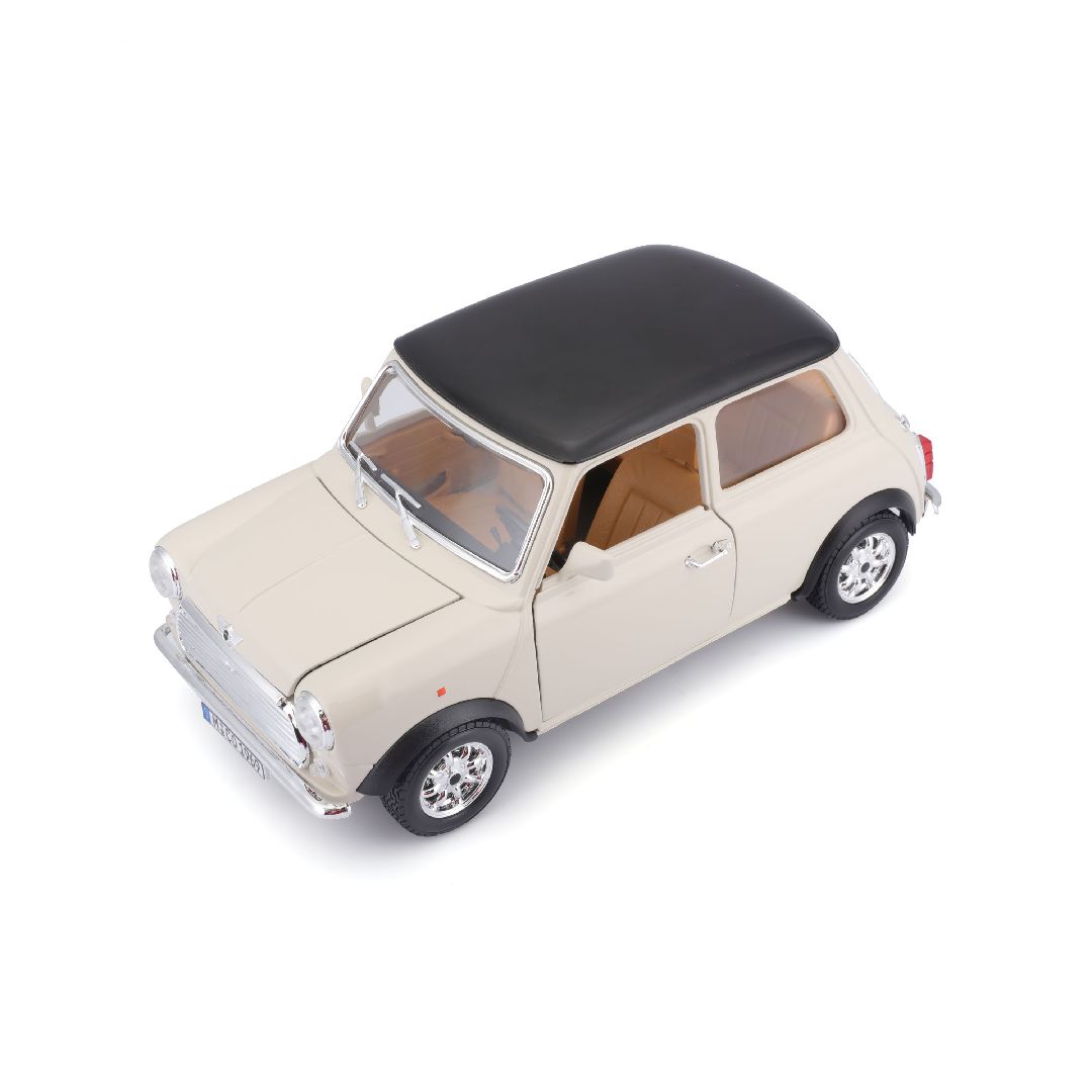 Bburago 1/16 Mini Cooper (1969) - Beige/Black Roof