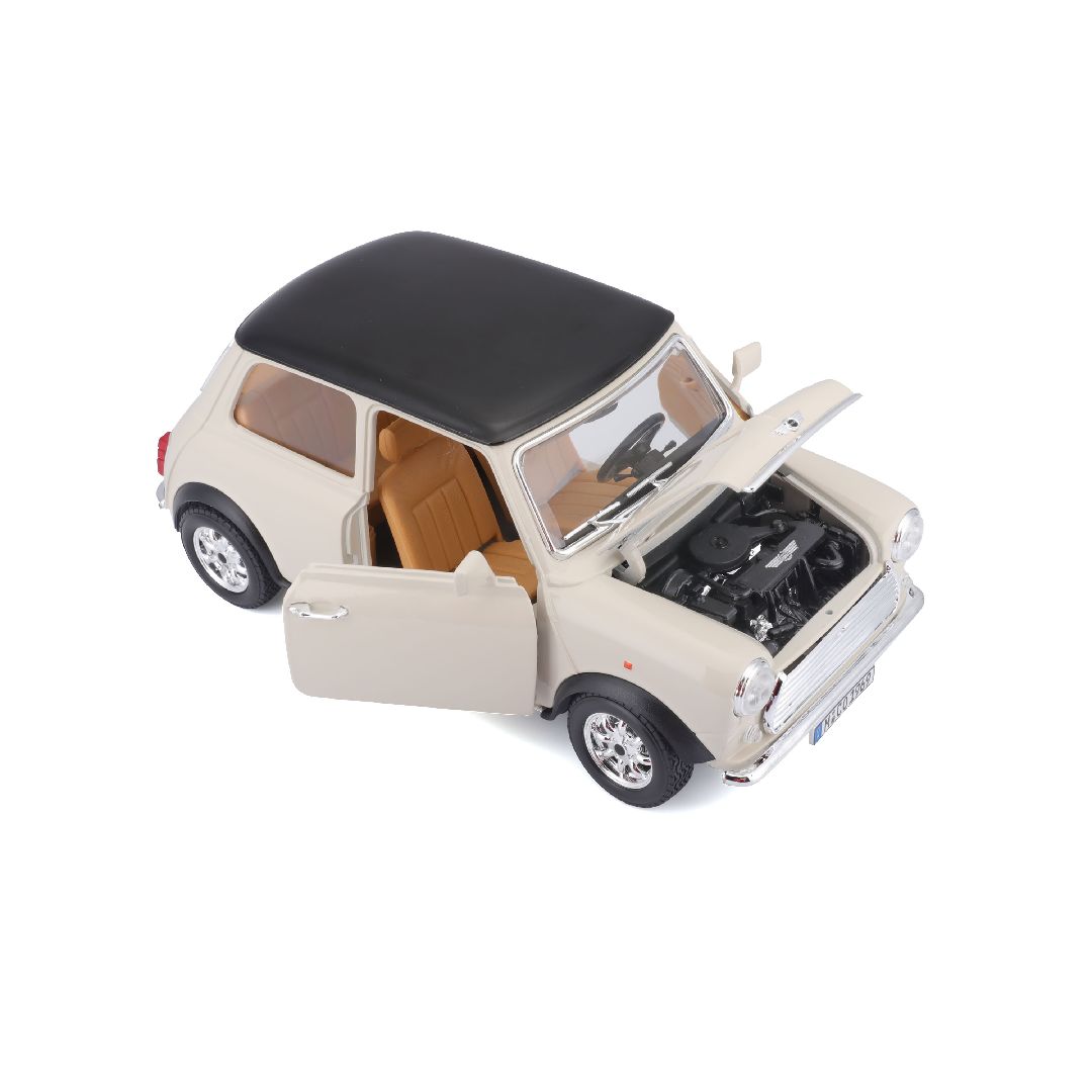 Bburago 1/16 Mini Cooper (1969) - Beige/Black Roof