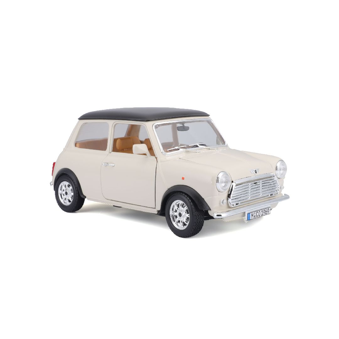 Bburago 1/16 Mini Cooper (1969) - Beige/Black Roof