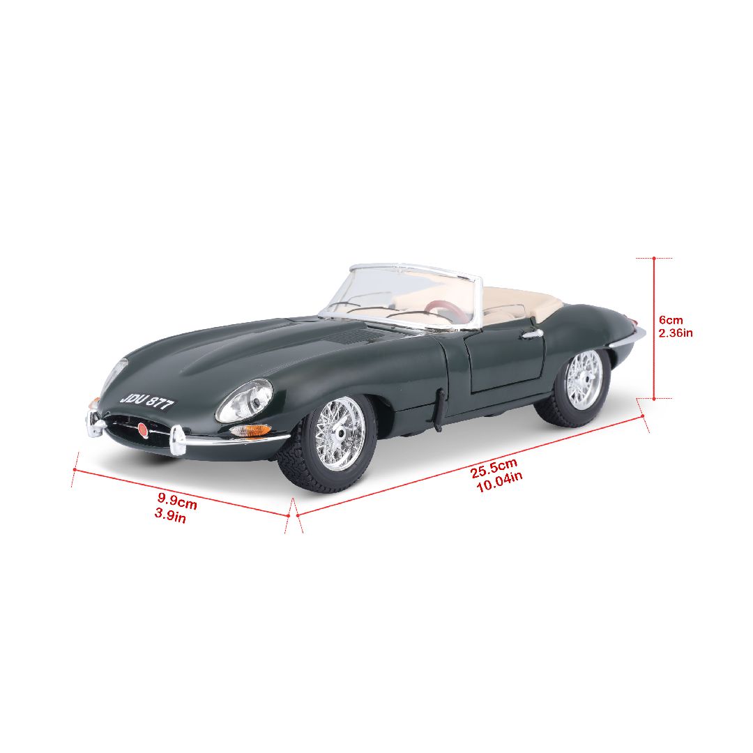 Bburago 1/18 Jaguar "E" Cabriolet (1961) - Green