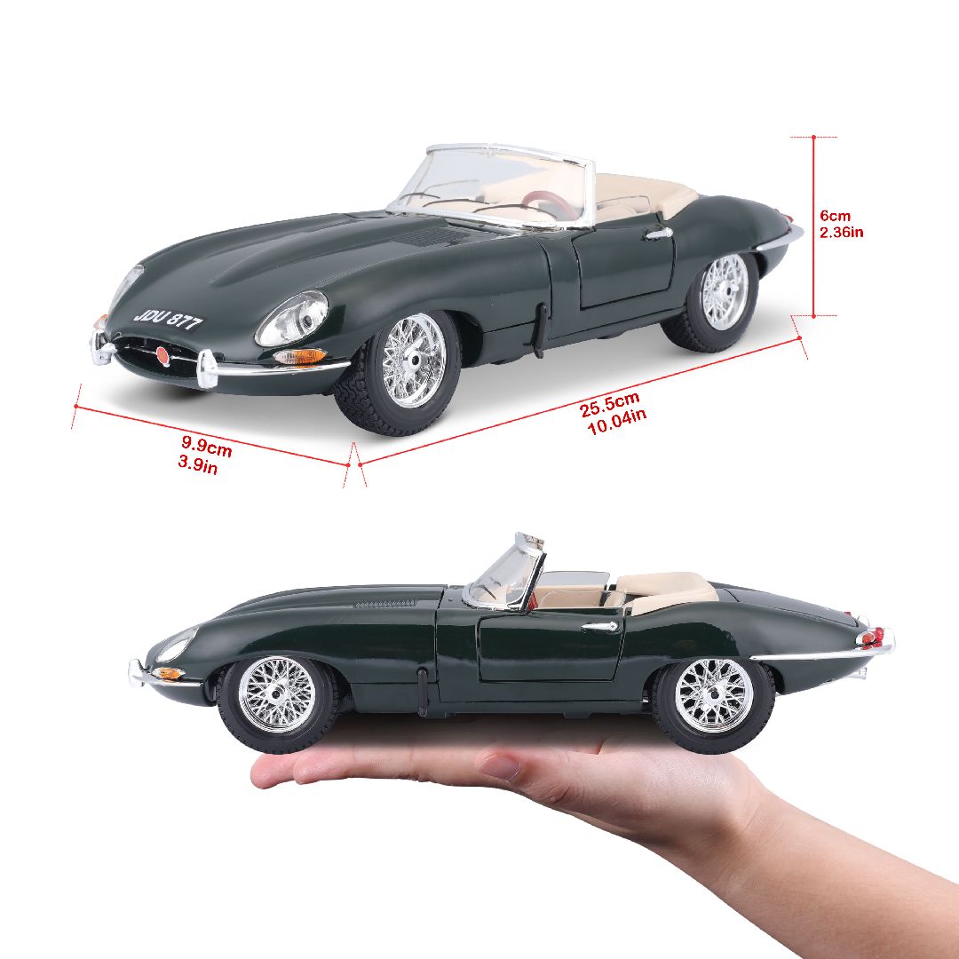 Bburago 1/18 Jaguar "E" Cabriolet (1961) - Green