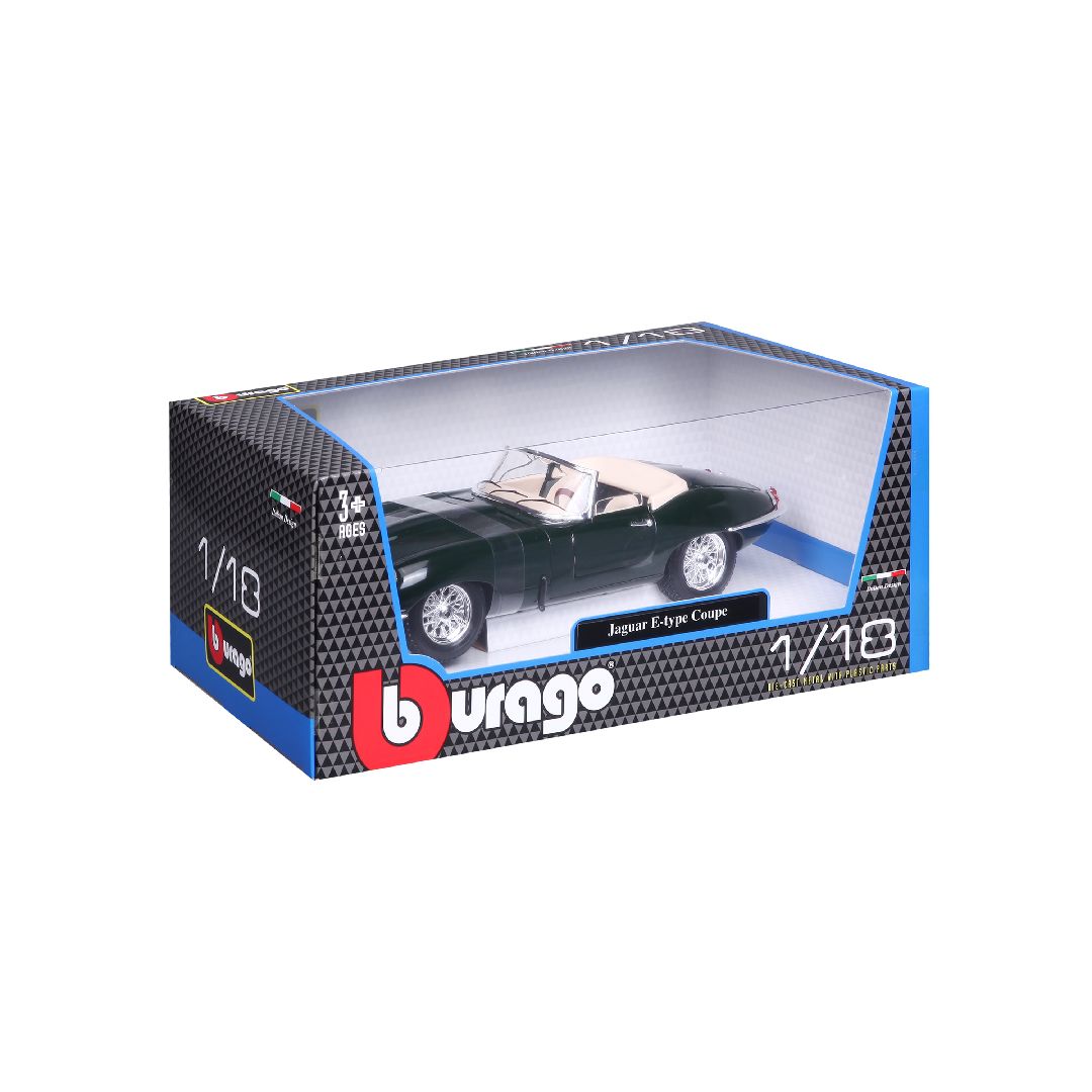 Bburago 1/18 Jaguar "E" Cabriolet (1961) - Green