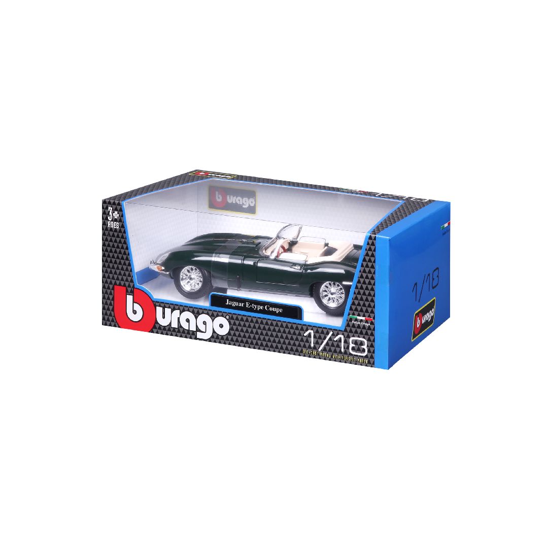 Bburago 1/18 Jaguar "E" Cabriolet (1961) - Green